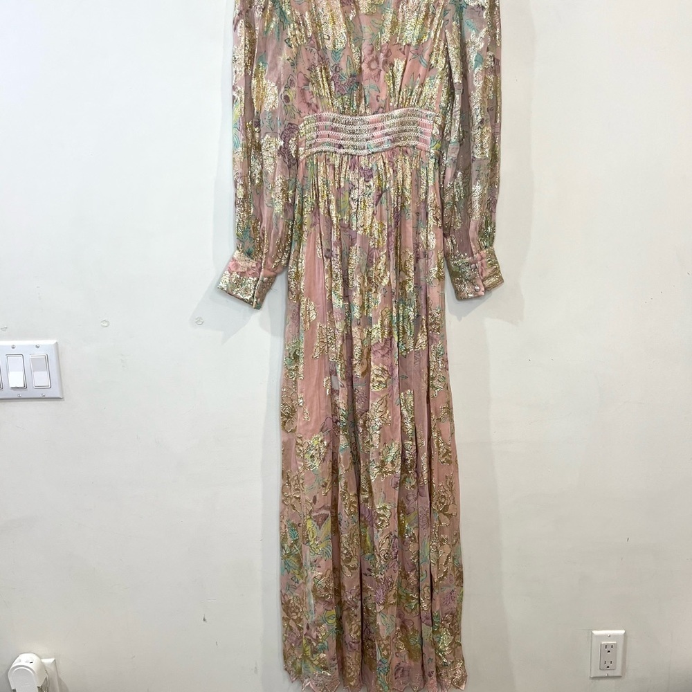 Hemant and Nandita Nora Maxi Dress in rose pink size XS - Picture 11 of 14